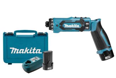 Makita df012dse 7,2v boor-/schroefmachine 1,5 ah accu (2 st), lader, koffer - df012dse