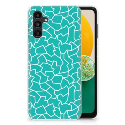 Samsung Galaxy A13 | A04s | Hoesje maken | Cracks Blue