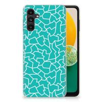 Samsung Galaxy A13 | A04s | Hoesje maken | Cracks Blue - thumbnail