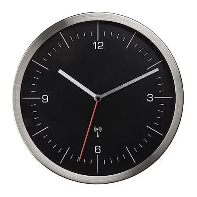 TFA Dostmann 60.3544.01 Wandklok Zendergestuurd 245 mm x 41 mm x 245 mm RVS Slepend uurwerk (geluidsloos) TFA Dostmann 60.3544.01 Wandklok Zendergestuurd 245 mm x 41 mm x 245 mm RVS Slepend uurwerk (geluidsloos)