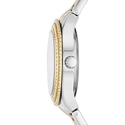 Fossil ES5138 Horloge Stella staal zilver-en goudkleurig 30 mm