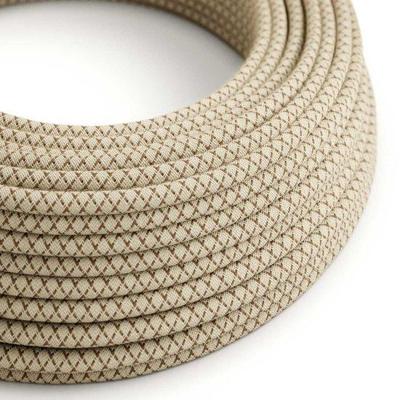 Strijkijzersnoer Diamant motief - linnen / katoen | 10cm | Creative-Cables | Creative-Cables | Creative-Cables | Creative-Cables