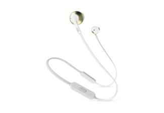 JBL T205BT Wireless Bluetooth Ear Headphone, Champagne Gold Color
