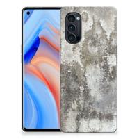 OPPO Reno4 Pro 5G TPU Siliconen Hoesje Beton Print - thumbnail