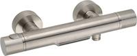 Ben Engraved Line thermostatische badkraan met watervaluitloop en gravering RVS-look - thumbnail