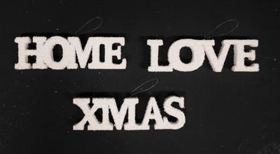 2st love/home/xmas l20b5.5h2cm wit - Annas collection