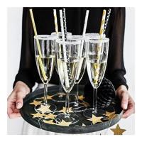 Papieren Rietjes Sterretjes Goud - thumbnail