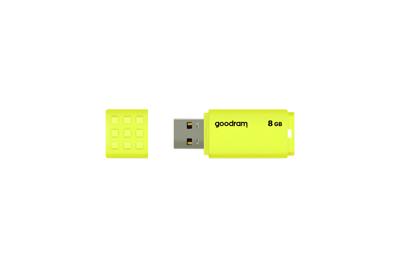 Goodram UME2 USB flash drive 8 GB USB Type-A 2.0 Geel