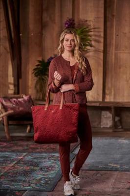 Pip Studio Tote Bag Velvet Quiltey Days Rood Pip Studio Tote Bag Velvet Quiltey Days Rood