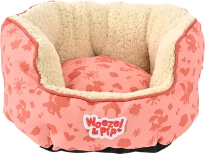Slaapmand rond Woezel en Pip d40cm roze