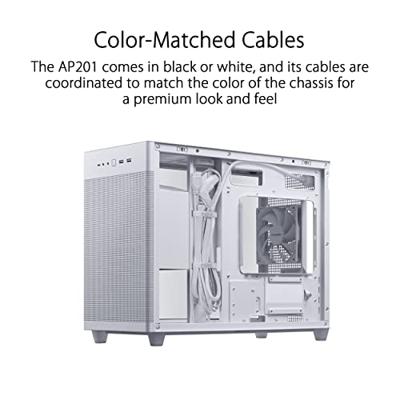 Asus AP201 Mini-tower PC-behuizing Wit