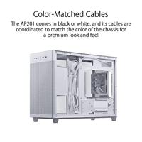 Asus AP201 Mini-tower PC-behuizing Wit - thumbnail