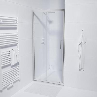 Marenza Slide Quick Fit Schuifdeur - 90x190cm - 6mm veiligheidsglas - alu profiel - anti kalk - chroom SAQ6121-90