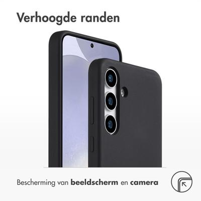 Accezz Liquid Silicone Backcover voor Samsung Galaxy S25 Plus Telefoonhoesje Zwart Accezz Liquid Silicone Backcover voor Samsung Galaxy S25 Plus Telefoonhoesje Zwart