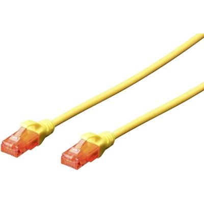 Digitus DK-1612-030/Y RJ45 Netwerkkabel, patchkabel CAT 6 U/UTP 3.00 m Geel Verdraaide paren 1 stuk(s) Digitus DK-1612-030/Y RJ45 Netwerkkabel, patchkabel CAT 6 U/UTP 3.00 m Geel Verdraaide paren 1 stuk(s)