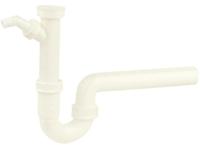 Kirchhoff CH Kunststof spoelbak buisvormige sifon, wit. 1 1/2"ER x 56 mm, met 3/4" apparaataansluiting - 988312418 - thumbnail