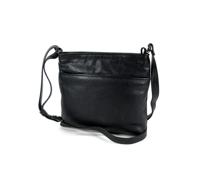 Berba leren Crossbody tas Soft  Zwart - thumbnail