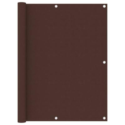 Balkonscherm 120x500 cm oxford stof bruin Balkonscherm 120x500 cm oxford stof bruin