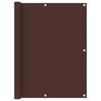 Balkonscherm 120x500 cm oxford stof bruin - thumbnail