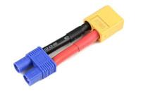 Conversie kabel EC3 Vrouw> XT60 Man met silicone kabel 12AWG - thumbnail