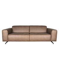 LABEL51 Bank Modena - Taupe - Microfiber - 3-Zits - thumbnail