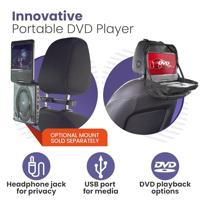 Draagbare DVD Speler Auto - 7 Inch Scherm - Incl Hoofdsteun Montagesysteem (MPD107) - thumbnail