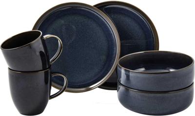 Villeroy & Boch Crafted Denim Ontbijtset 2 persoons, 6 delig Villeroy & Boch Crafted Denim Ontbijtset 2 persoons, 6 delig