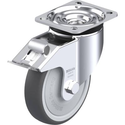 Blickle LK-PATH 125KF-1-FI Zwenkwiel met rem Wieldiameter: 125 mm Draagvermogen (max.): 250 kg 1 stuk(s)
