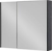 Saqu spiegelkast 80x14x70cm eiken zwart - thumbnail