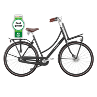 Popal Daily Dutch Prestige 28 Inch 47 cm Dames 7V Rollerbrake Matzwart - thumbnail