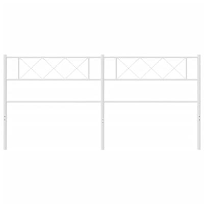 Hoofdbord 200 cm metaal wit
