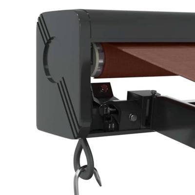 Luifel handmatig uittrekbaar 350x250 cm bruin