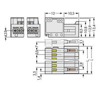WAGO 734-312 Male header (standaard) 2140 Totaal aantal polen: 11 Rastermaat: 3.50 mm Inhoud: 50 stuk(s) - thumbnail