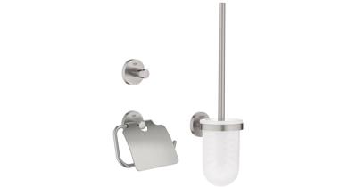 GROHE Essentials Toilet accessoireset 3 delig supersteel 40407dc1 GROHE Essentials Toilet accessoireset 3 delig supersteel 40407dc1