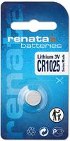 Renata Knoopcel CR1025 3 V 1 stuk(s) 30 mAh Lithium CR1025 - thumbnail