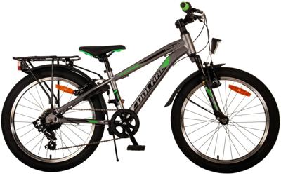 Volare cross kinderfiets - jongens - 20 inch - grijs - 6 versnellingen