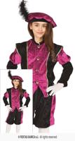 Piet Verkleedpak Kind Pink/Zwart Morena - thumbnail