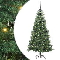 VidaXL Kerstboom met 150 led met standaard groen 120 cm pvc - thumbnail