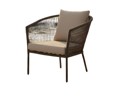 Rennes lounge chair olive alu/rope olive Eurofar - Eurofar Rennes lounge chair olive alu/rope olive Eurofar - Eurofar