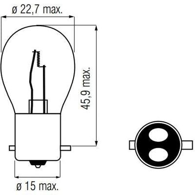 Bosma Lamp 12v-20/20w bax15d