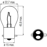 Bosma Lamp 12v-20/20w bax15d - thumbnail