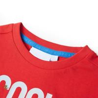 Kindershirt 104 rood - thumbnail