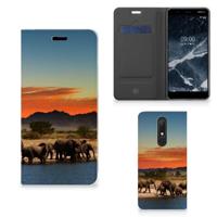 Nokia 5.1 (2018) | Hoesje maken | Olifanten - thumbnail