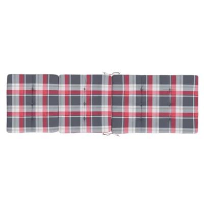 VidaXL Terrasstoelkussens 2 st ruitpatroon oxford stof rood VidaXL Terrasstoelkussens 2 st ruitpatroon oxford stof rood