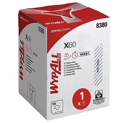 Kimberly-Clark Poetsdoek | L420xB245ca. mm | blauw | 1 laags, geperforeerd, met reliëf | doos | 1 stuk - 8380 - 8380 - thumbnail