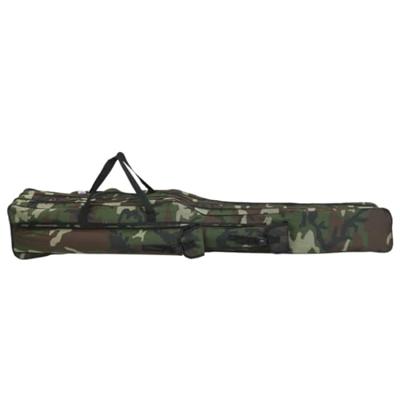 VidaXL Hengeltas 160 cm camouflage oxford stof groen VidaXL Hengeltas 160 cm camouflage oxford stof groen