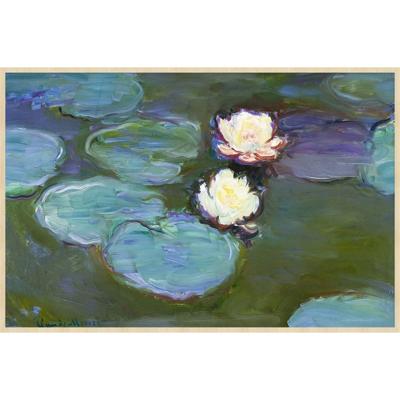 Wanddecoratie Art Facsimile 004 148x98cm op forex met blanke lijst landelijk