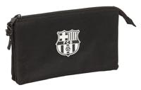 Pennenetui met 3 vakken F.C. Barcelona Zwart 22 x 12 x 3 cm - thumbnail