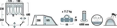 High Peak Paros 5 tent