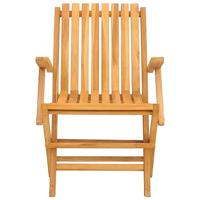 Tuinstoelen inklapbaar 2 st 61x67x90 cm massief teakhout - thumbnail